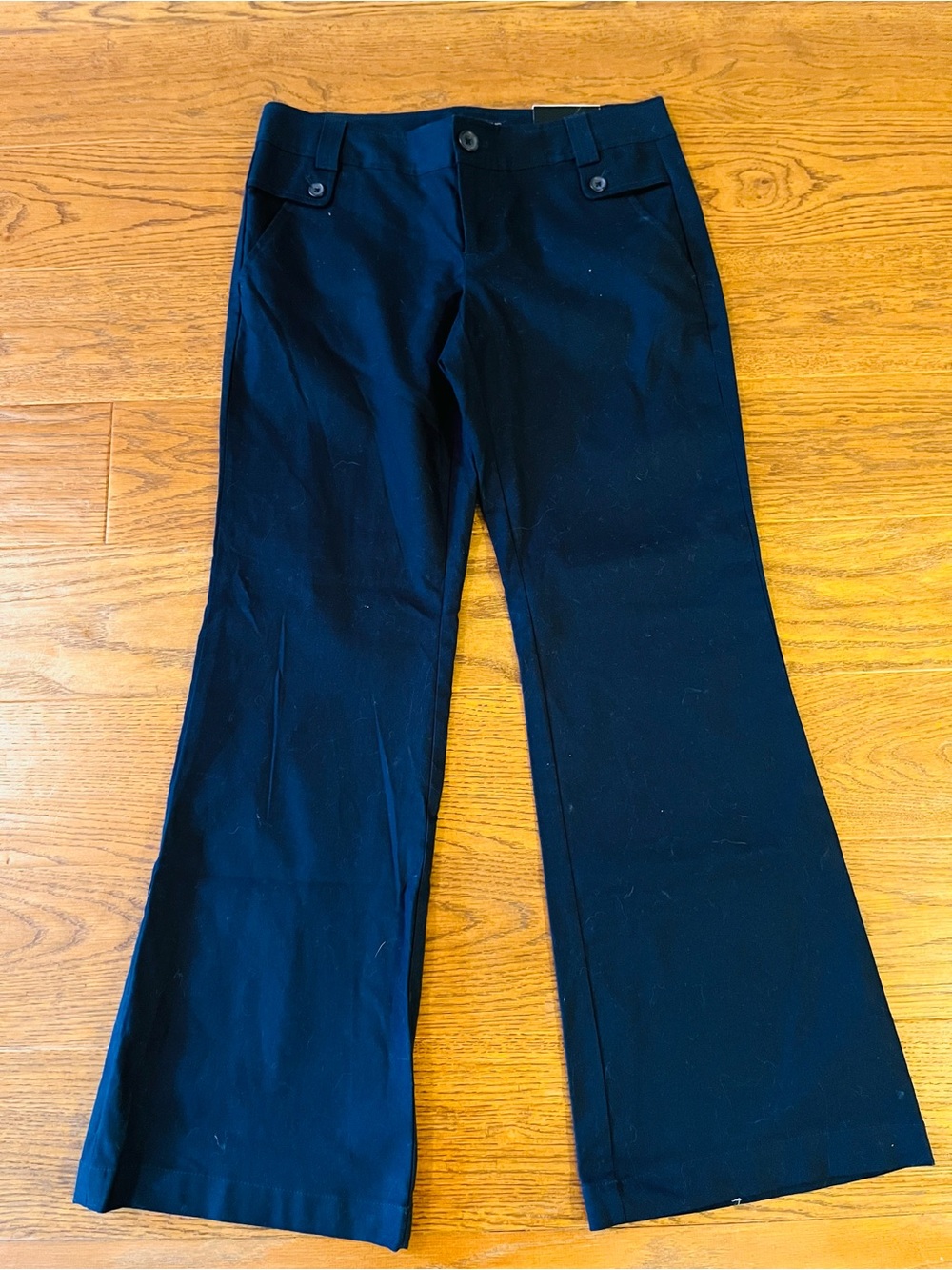 Banana Republic Navy Flared Work Trousers